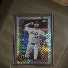 Topps Chrome USC133 Tylor Megill X-Fractor New York Mets Baseball Card