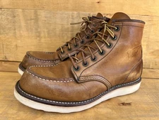 Red Wing Men's 6-Inch Classic Moc 875 Oro Legacy Leather Boot Sz US 7E  /UK 6