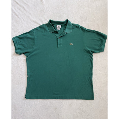 Lacoste Men s Green Polo Shirt Size 7 XL 100% Cotton Classic Crocodile Logo