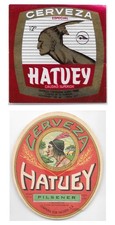 HATUEY Beer Labels created by Bacardi S.A .Cuba