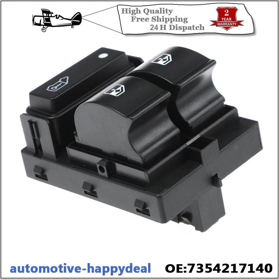 FRONT RIGHT ELECTRIC WINDOW SWITCH BUTTON FOR VAUXHALL COMBO MK3 2011>> ONWARDS - Image 4 of 4