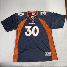 NWT 1998 QB Club Starter Denver Broncos Terrell Davis #30 NFL Jersey 52 XL VTG