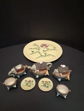 Noah's Ark Mini Tea Set by Young's Inc. Resin 1995 -