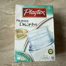 Playtex Nurser Drop-ins Liners 4 Oz 50 Count SEALED