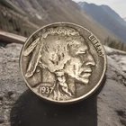 1937 D FULL DATE & HORN  NICE ORIGINAL  BUFFALO NICKEL 5¢ 🇺🇸 #W20