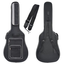 41 Inch Acoustic Guitar Gig Bag with Dual Adjustable Shoulder Strap and 5 Poc...
