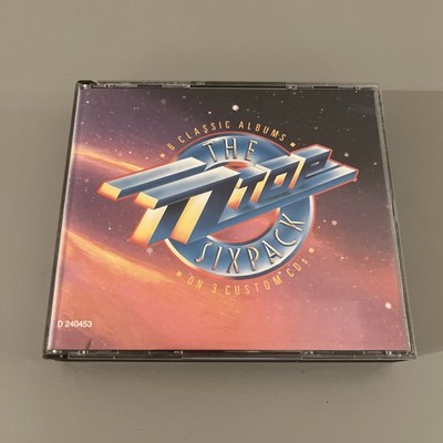 ZZ TOP: Sixpack on 3 custom CD's. Preowned Audio CD's with Booklet  D 240453