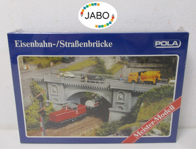 (RH/10) Pola Bausatz Spur N 370 Eisenbahn / Straßenbrücke NEU/OVP