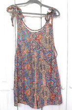Paisley Romper Shoulder-Ties - Size Large