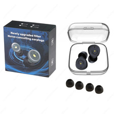 50Db Noise Cancelling Ear Plugs for Sleeping, Reusable Silicone Earplugs with 4