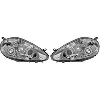 Scheinwerfer Passend FüR Set Fiat Punto Baujahr 05-10/08 Klarglas/Chrom