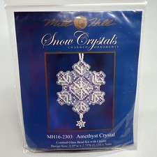 Mill Hill Snow Crystals Amethyst Crystal Bead Kit with Charm MH16-2303