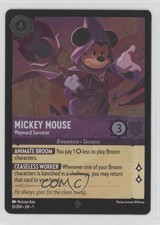 2023 Lorcana The First Chapter 1 Foil Mickey Mouse - Wayward Sorcerer Super Rare