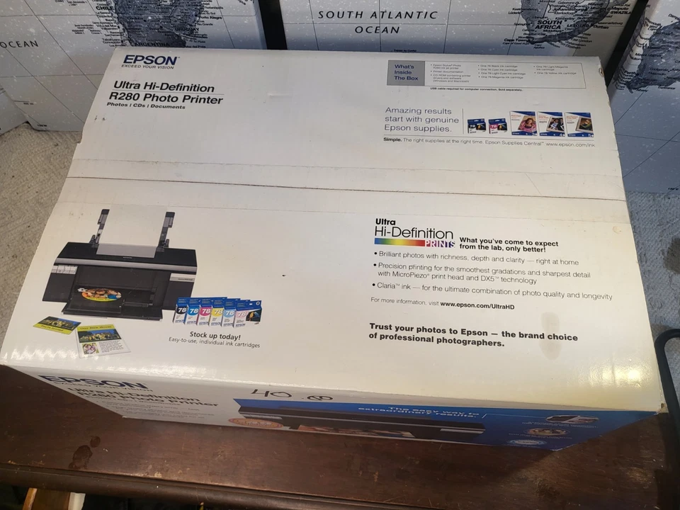 Epson Stylus Photo R280 Ultra Hi-Definition Color Inkjet Printer New Open Box - Image 2 of 4