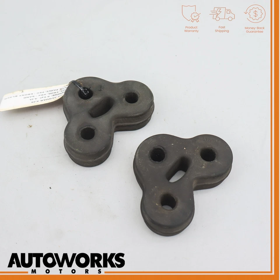 04-07 捷豹 XJ8 XJR VDP X350 排气消声器 悬挂式橡胶底座 2 件套 原始设备制造商 — 第 2/4 张图片