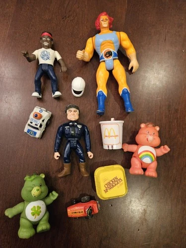 vintage Police Academy Care Bears Thundercats Mcdonalds Transformers Lot 10 80s