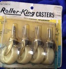 Vintage Keystone Roller-King CASTERS 15/8”wheels Stem Type Nylon Swivel Bearings — photo 1