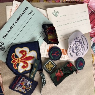 Vintage boy scout wolf cub badges boy scout patches