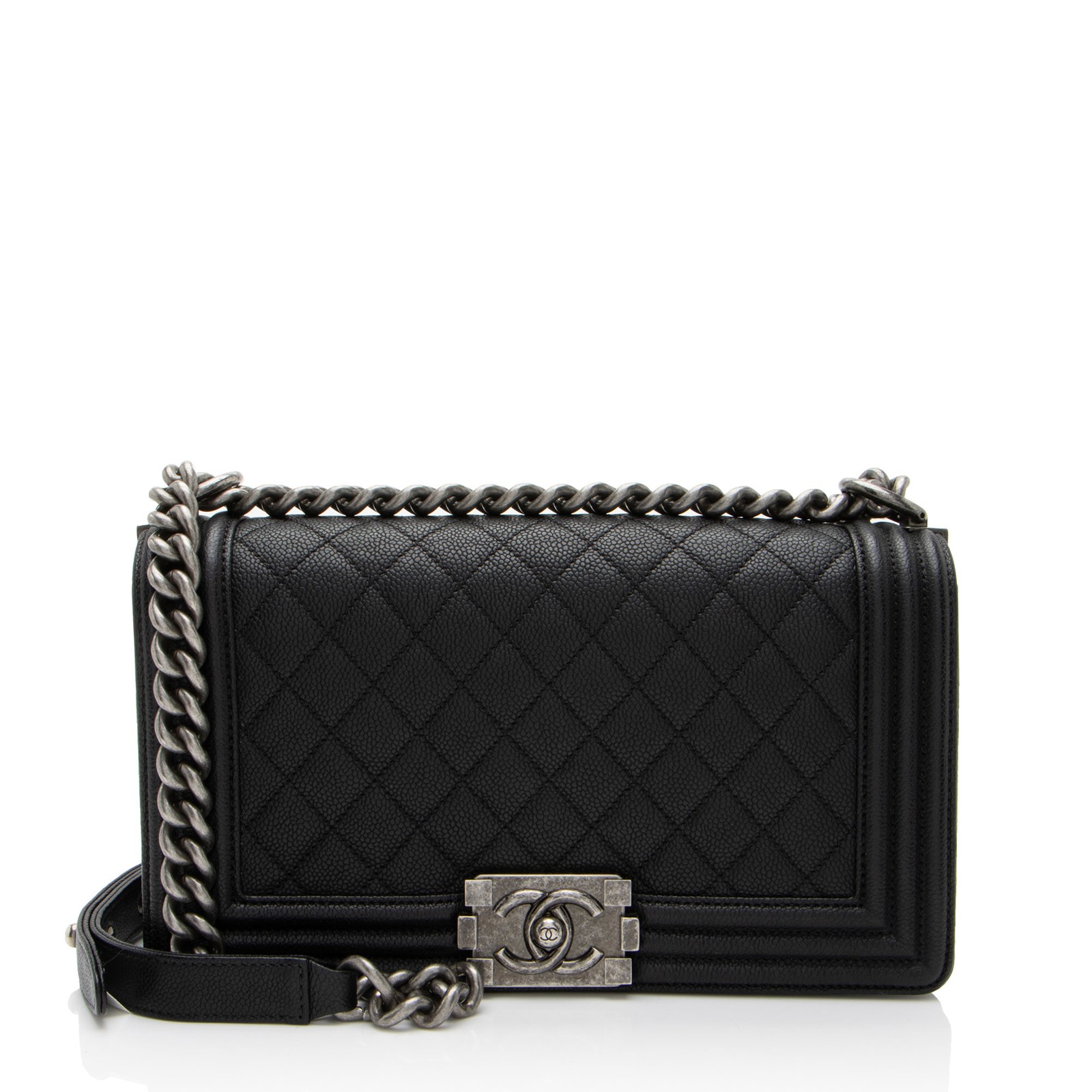 Chanel Caviar Leather Old Medium Boy Bag-image
