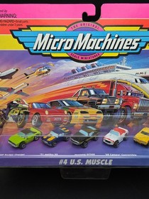  Micro Machines #4 US Muscle Cars Charger Mustang, Camaro, Dodge, GTO 