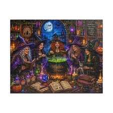 Witches Brew Scene Puzzle 520 Piece Halloween Jigsaw