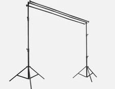 10x9.6 Triple Crossbar Background Support Stand Photo Studio Backdrop Stand Kit