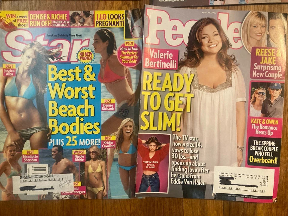 Huge Tabloid Celebrity Diets & Beach Bodies Lot 2005-2007 Kiera Knightly Janet J - Image 2 of 4