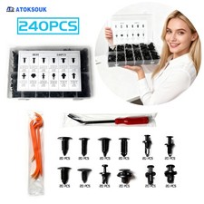 240pcs+5 For Toyota Tundra Plastic Rivets Pus...