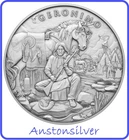 Legendary Warriors - Geronimo - 1 oz Silver BU 🍒Encapsulated🍒