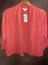 Charter Club S NWT Tuscan coral cardigan