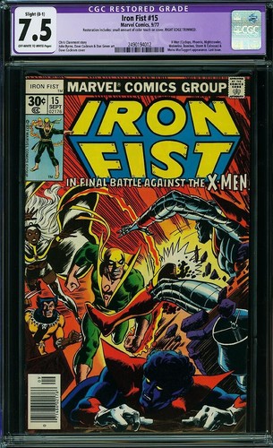 Iron Fist #15 CGC 7.5 (1977 Marvel Comics) 1st Bush Master Appearance
