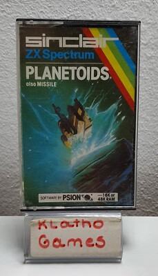 SINCLAIR ZX Spectrum 16k Cassette / Datasette - PLANETOIDS - 1982 - C6814