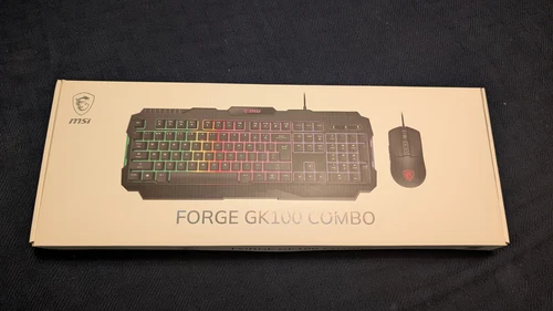 MSI FORGE GK100 Gaming Keyboard & Mouse Combo