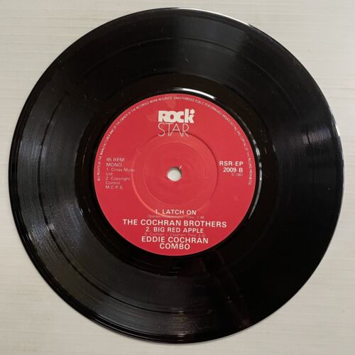 Eddie Cochran Pink-Peg Slacks Vinyl Record 7” 45 RPM RSR-EP 2009 Rock Star 1981 - Picture 12 of 24