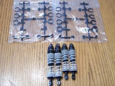 Fits Traxxas 2wd Slash Front & Rear Shocks White Springs 5803 Fits 5806 Raptor