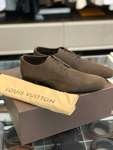 Louis Vuitton Derby Damier Brown Suede 