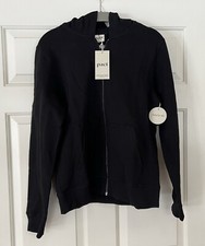 Pact Organic One For All Zip Hoodie Small Black 100 organic cotton new