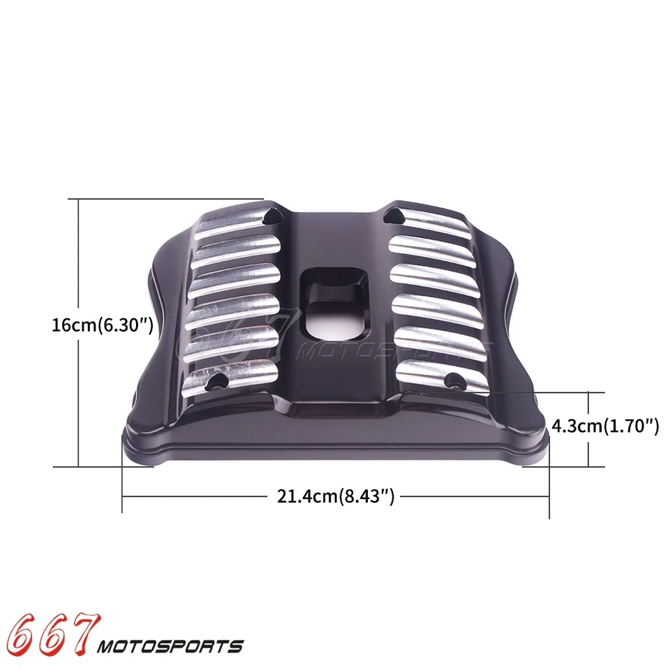 Par de cubiertas de caja negra para motocicleta Harley Sportster 1200 883 2004-2017 Foto 4 de 4