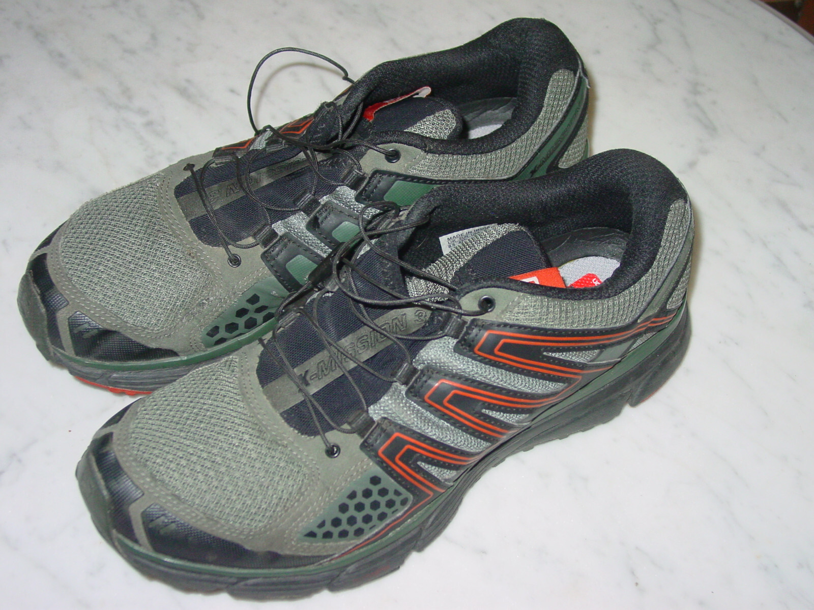 2016 Salomon X Mission 3 Scarpe da trekking verdi 379138 da uomo! Taglia 9