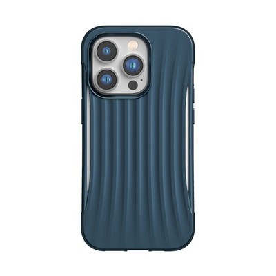 Raptic 3M Clutch Shockproof iPhone 14 Pro Case with Stripe Pattern, Blue