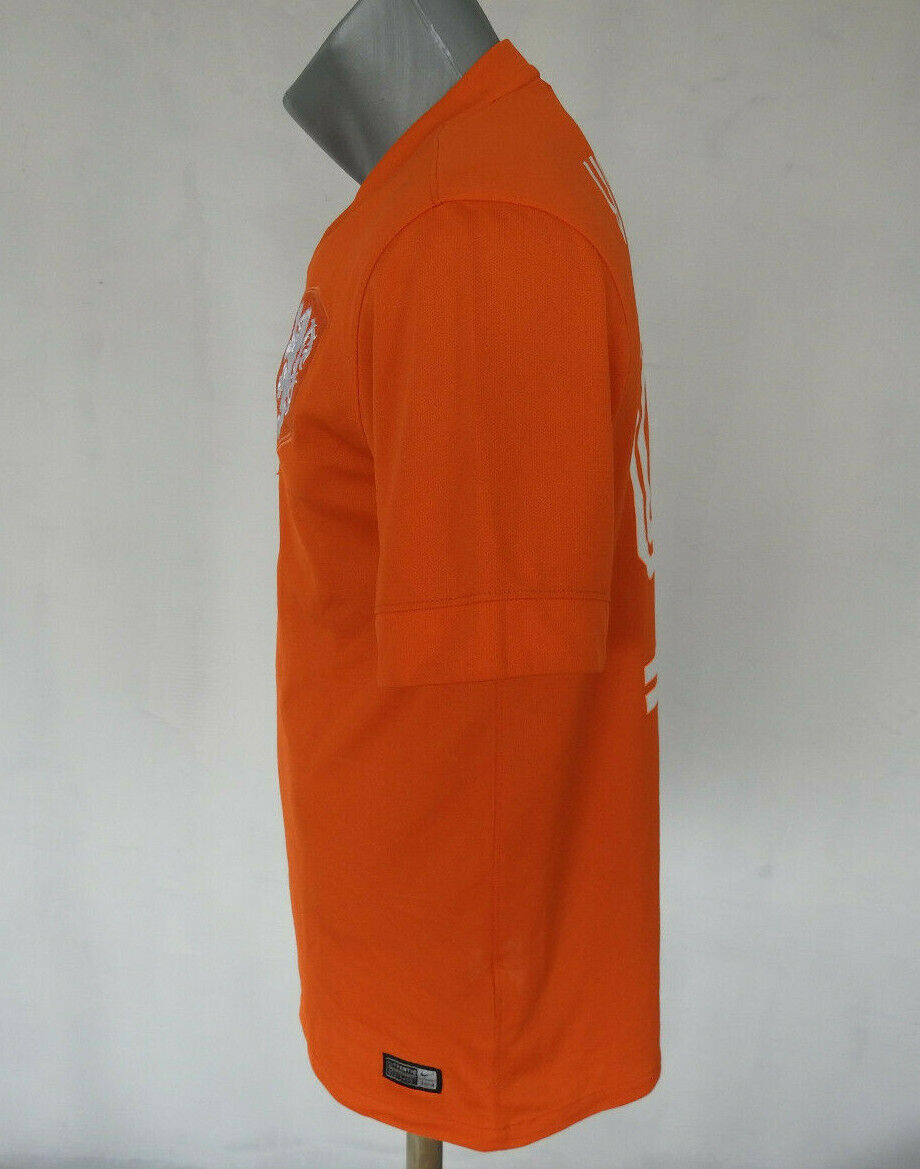 Netherlands World Cup 2014 Home Jersey Nike Orange Shirt #95 Size