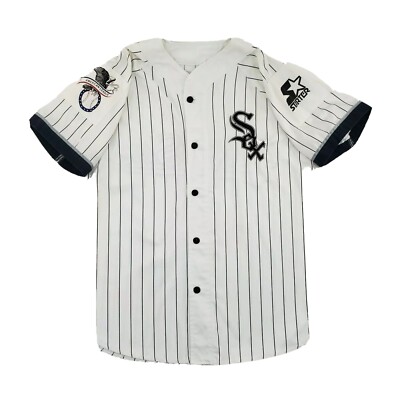 Vintage 90s Starter Chicago White Sox Jersey Pinstripe Baseball