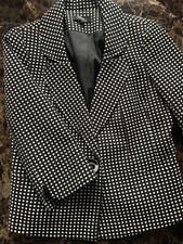 Black and White Polka Dot Blazer