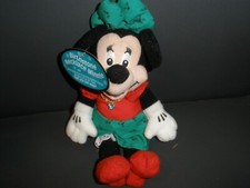 NEW Disney December Birthstone Necklace 9" Bean Bag Beanie Minnie 18" Chain P60