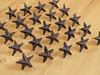 25 Star Nails Cast Iron 1 7/8'' Tacks Texas Rustic Western 1 1/4'' Nail Small