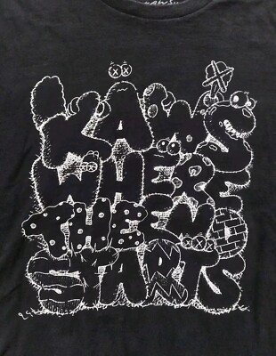 KAWS x The Modern Where The End Starts T-Shirt Size XL Mens Black USA MADE