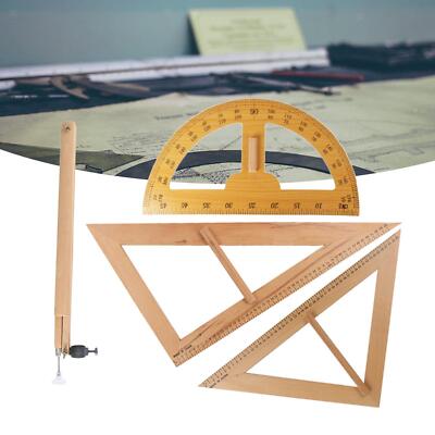 Mathe Geometrie Set Winkelmesser Kompass Dreieck Lineal groß für Tafel