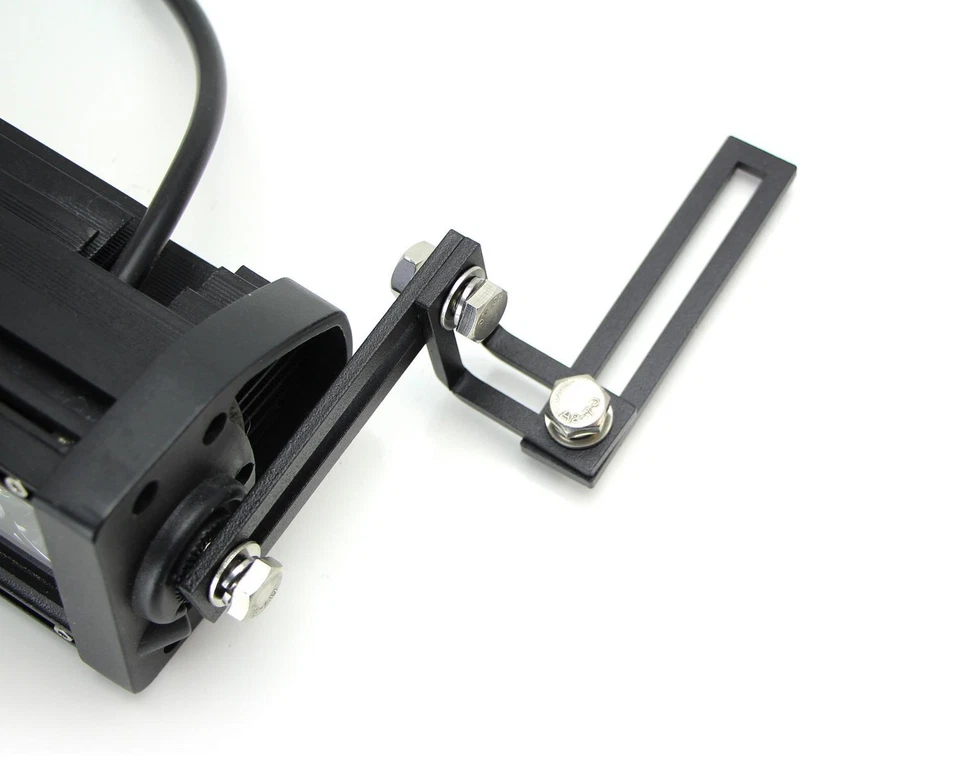 Universal Fit Lower Bumper Area Behind Grille Mount Brackets For LED Light Bars - Image 3 of 4