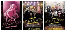 Bocchi The Rock!: Compilation Movie Part 1 and 2- 2024 B5 Mini Poster Set Of 3