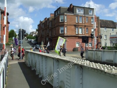 Foto 6x4 CND Demonstranten Erskine vorbei am Forth & Clyde Canal Swin c2010